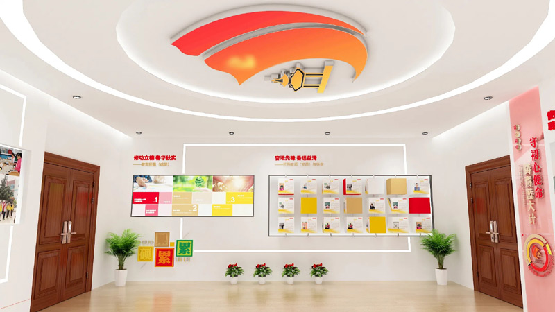 教育局黨建文化展廳設(shè)計，黨建展館裝修